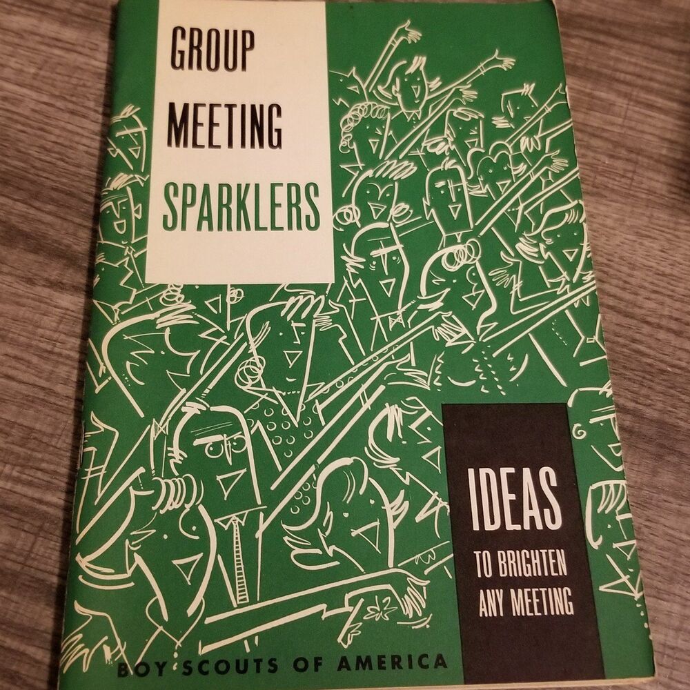 Vintage boy scouts group meeting sparklers paperback Book 1973 Printing